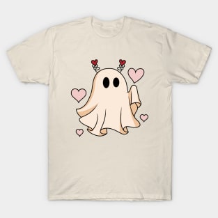 Ghost Retro Valentines Day T-Shirt